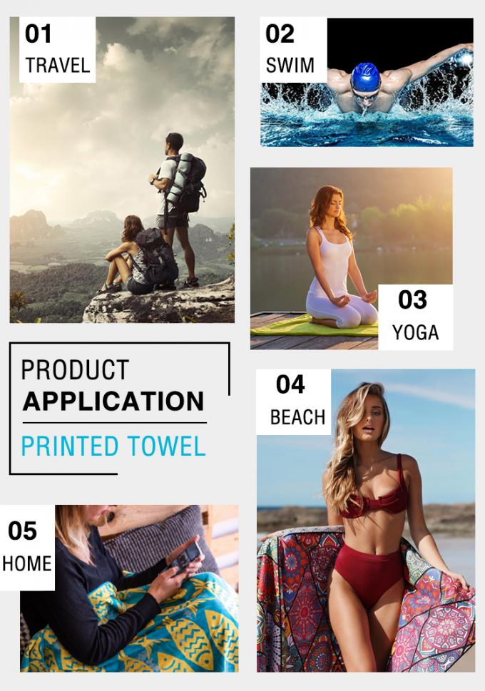 Bestseller Strandhandtuch kundenspezifisch beliebter Sand frei OEM Logo gedruckt Mikrofiber Strandhandtücher 1