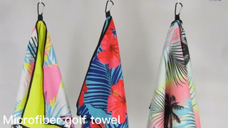 Waffel-Golfhandtuch, super saugfähig, schnell trocknend